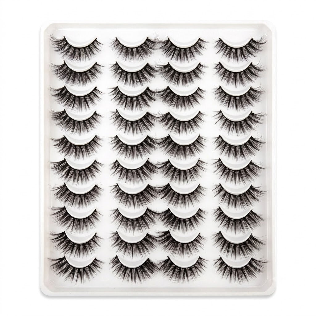  Shein 20pairs 3d Criss-Cross Natural Eyelashes