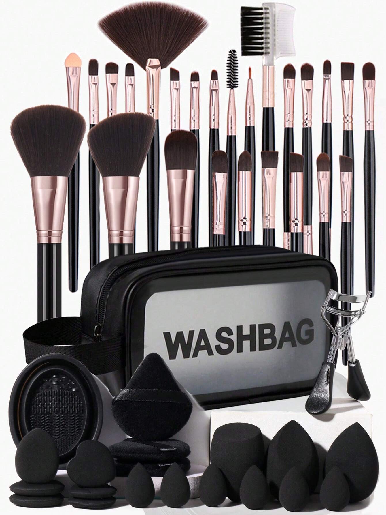 Shein 46Pcs complete makeup kit With Bag