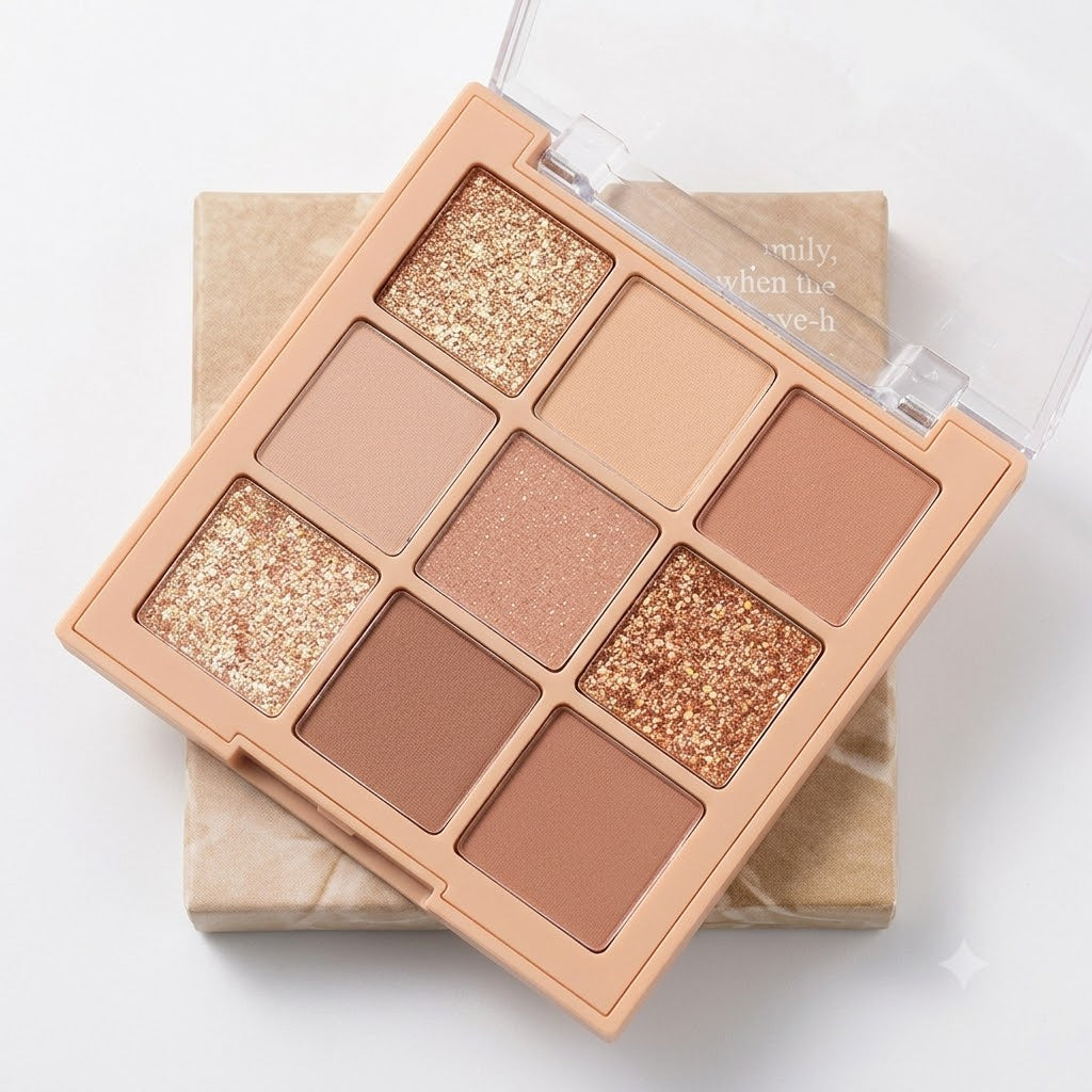 Shein DIKALU Eyeshadow Palette 9-Color Matte And Shimmer 901-1