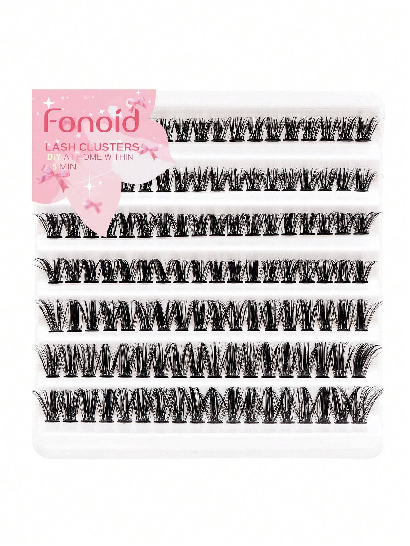 Shein Fonoid 126PCS Single Cluster Segmented Fleece False