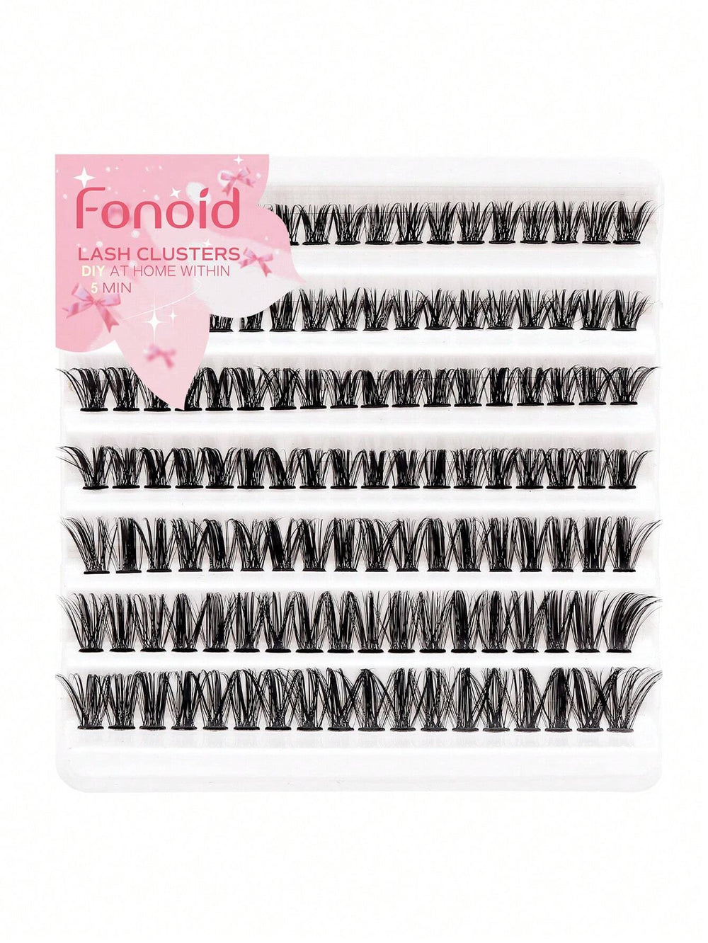 Shein Fonoid 126PCS Single Cluster Segmented Fleece False