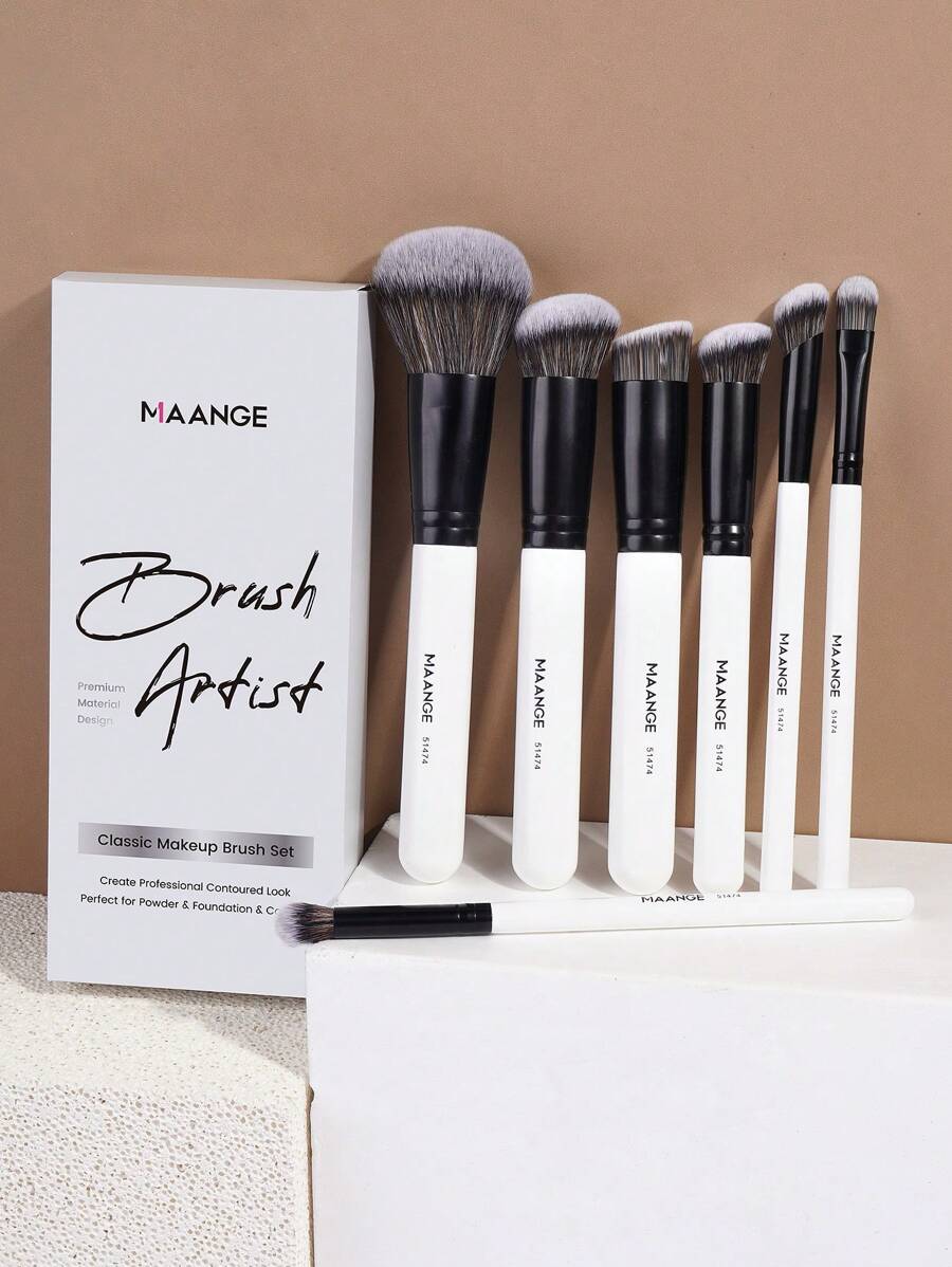 Shein Maange Classic Makeup Brush Set 7 Pieces