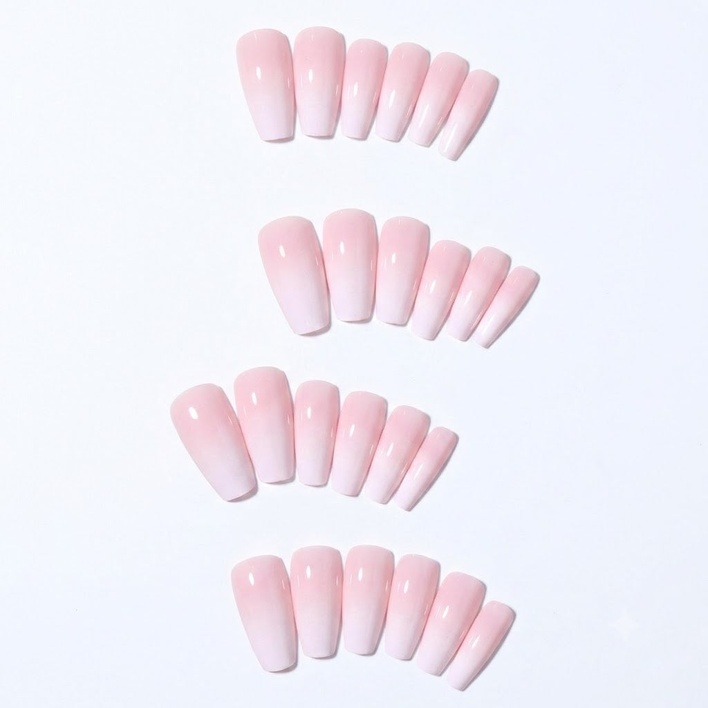 Shein White Gradient Nails 150 Pieces