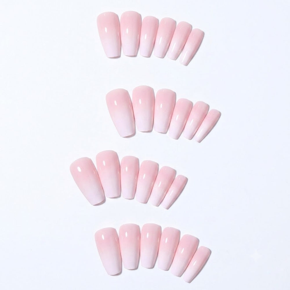 Shein White Gradient Nails 150 Pieces