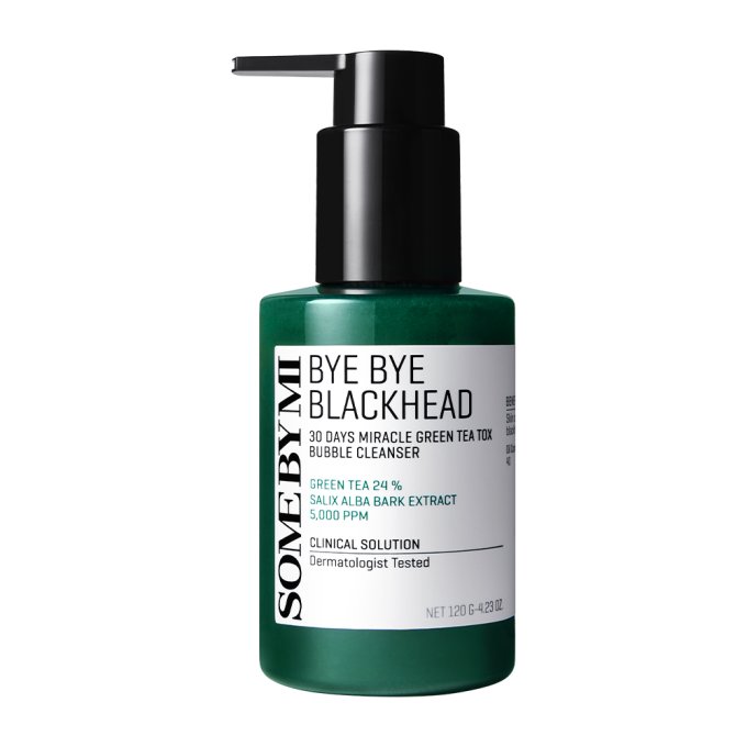 Some By Mi Tox Green Tea Miracle Foaming Cleanser for Blackhead Free Skin 120 g