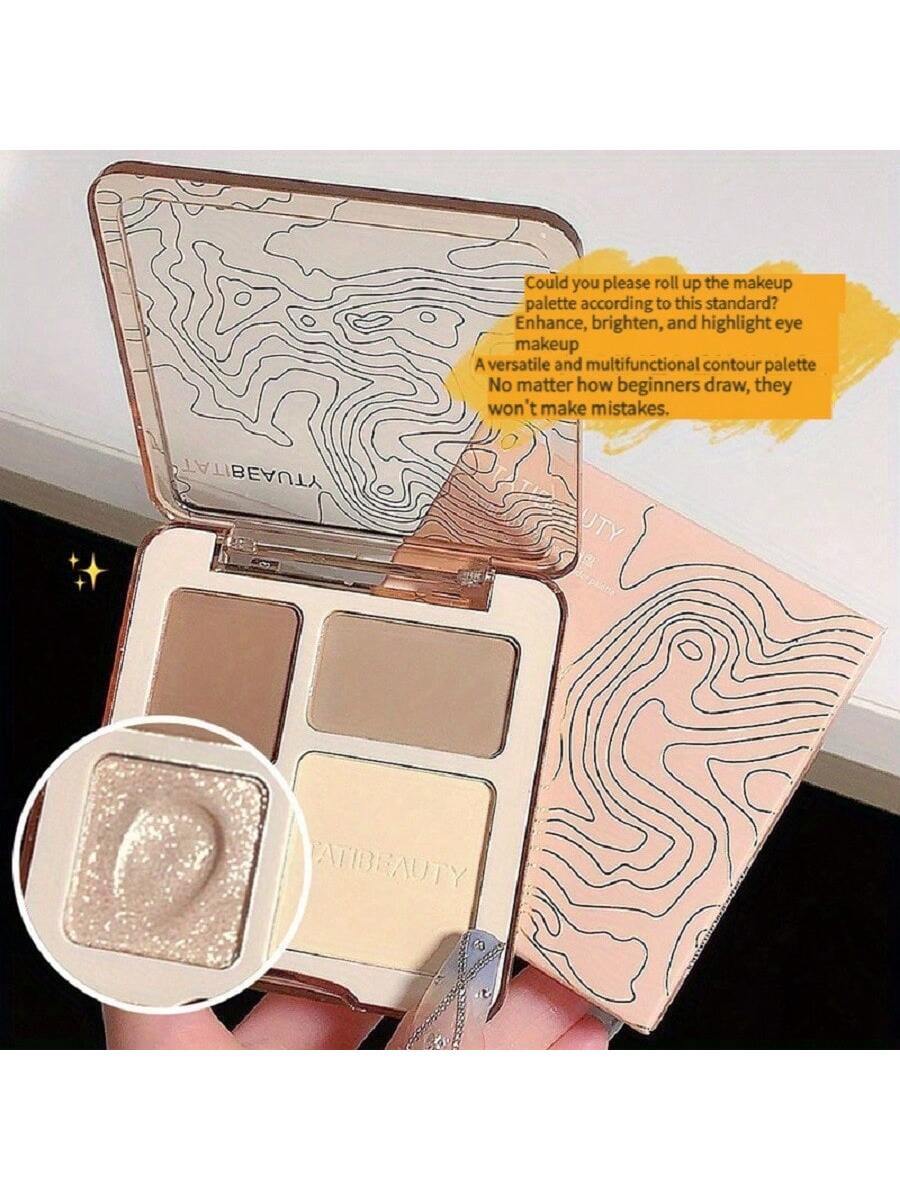 Shein Tatibeauty Face Contour Palette Waterproof 4-Color 805