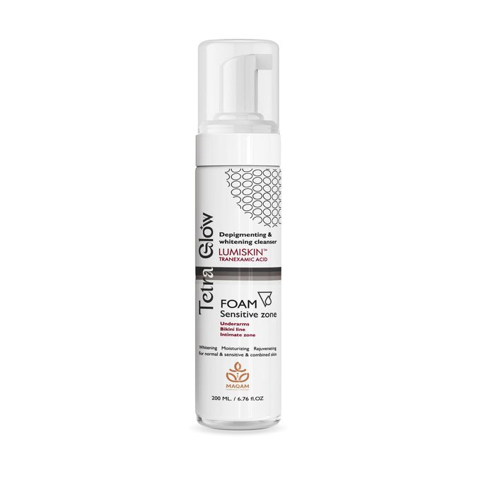 Tetra Glow Sensitive Zone Whitening Foam Cleanser 200 ml