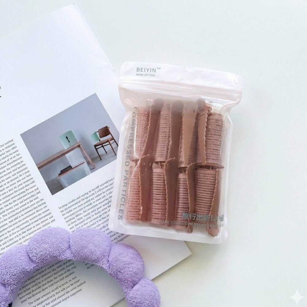 Abou Yousef 10pcs Self Grip Rollers Salon Hair Dressing Curlers