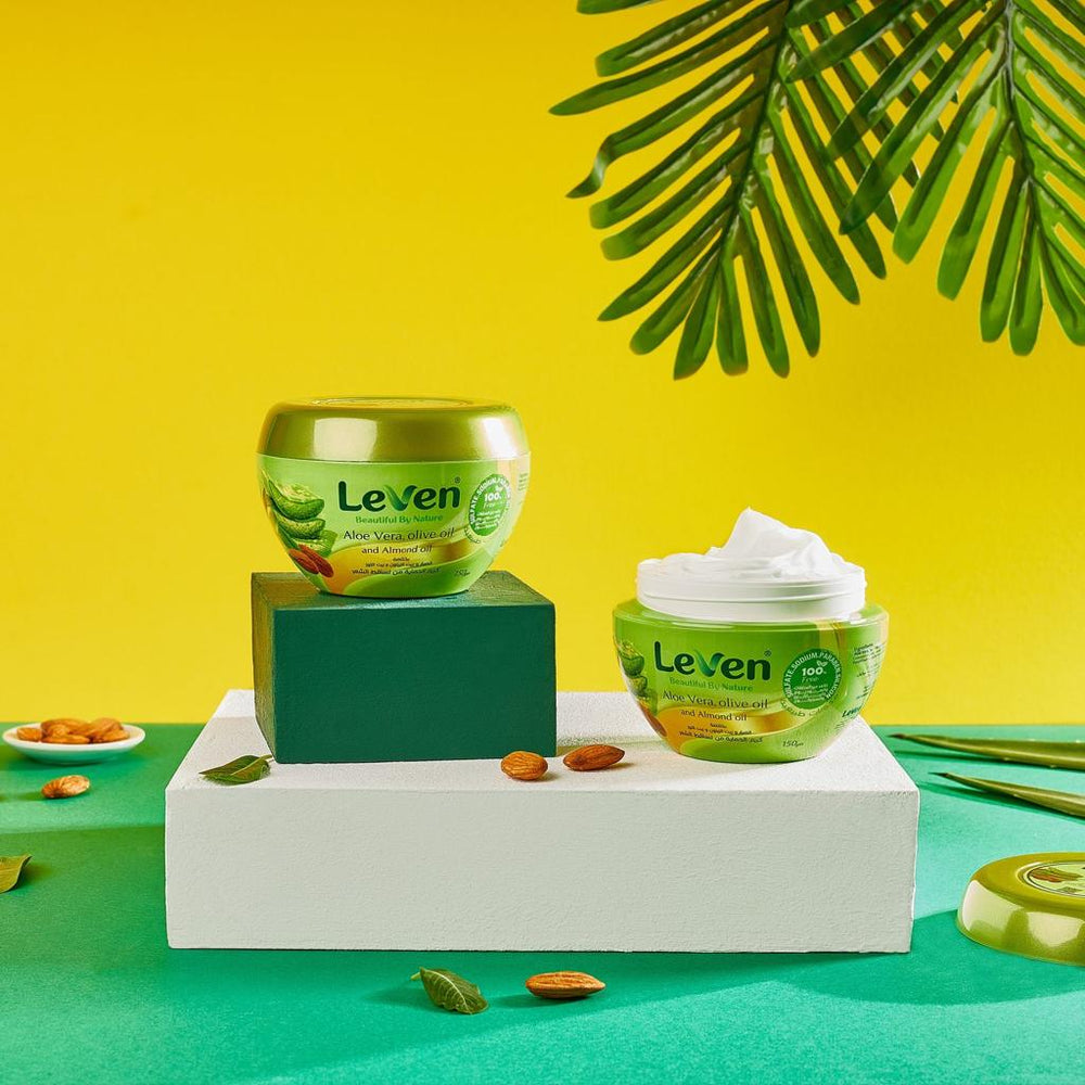 leven Hair Cream with Aloe Vera and Olive Oil Almond Oil 150 ml