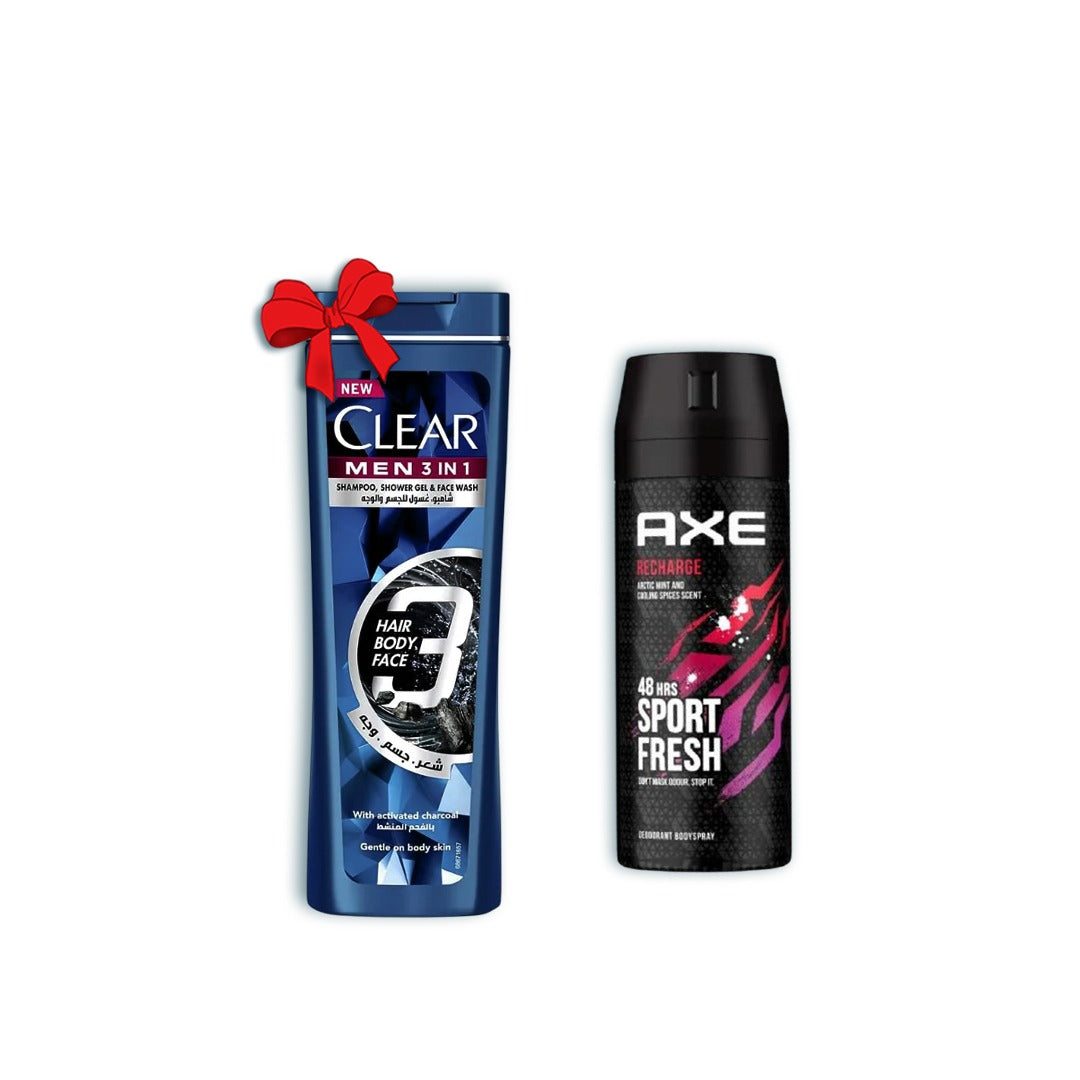 Axe Recharge Spray + Clear Shampoo 90ml