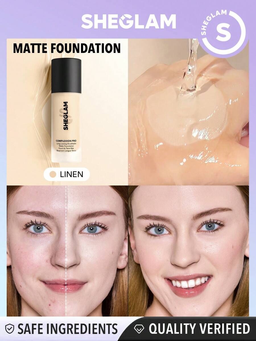 Sheglam Complexion Pro Long Lasting Breathable Matte Foundation