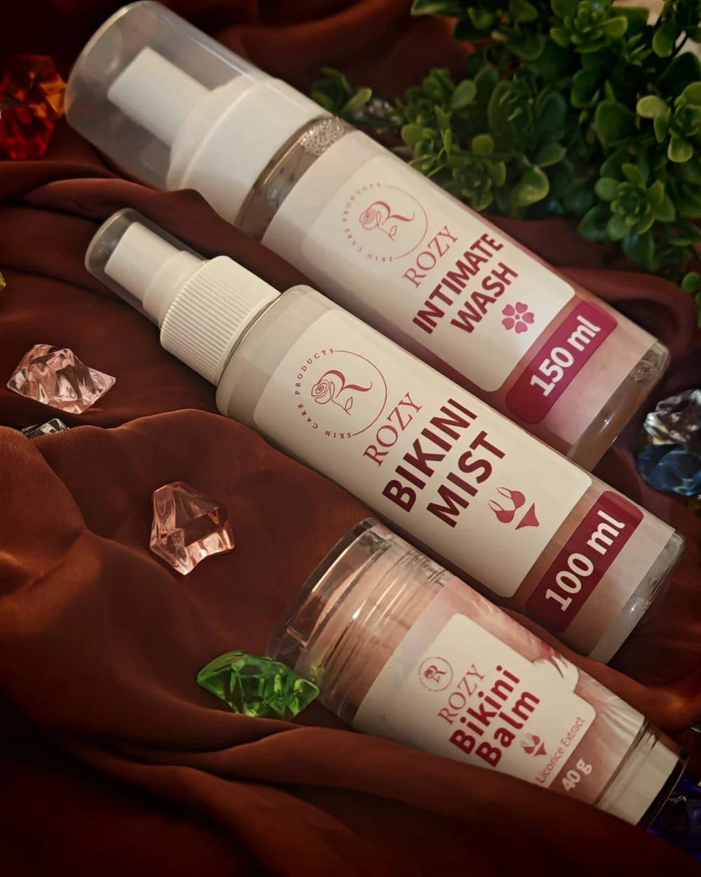 Rozy care set for sensitive areas