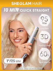 sheglam Sleek Chic Insta-Heat Straight Styler 25mm