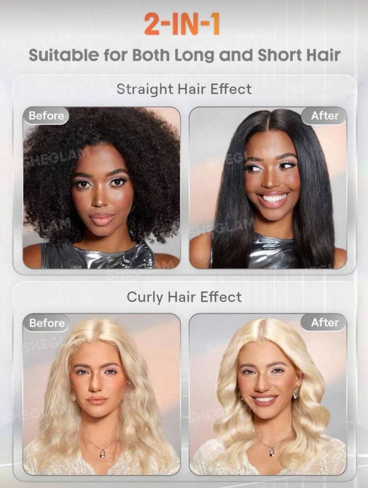 sheglam Sleek Chic Insta-Heat Straight Styler 25mm