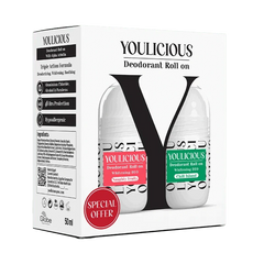 Youlicious Deodorant Roll on 50ml (naughty fruity+chill island)