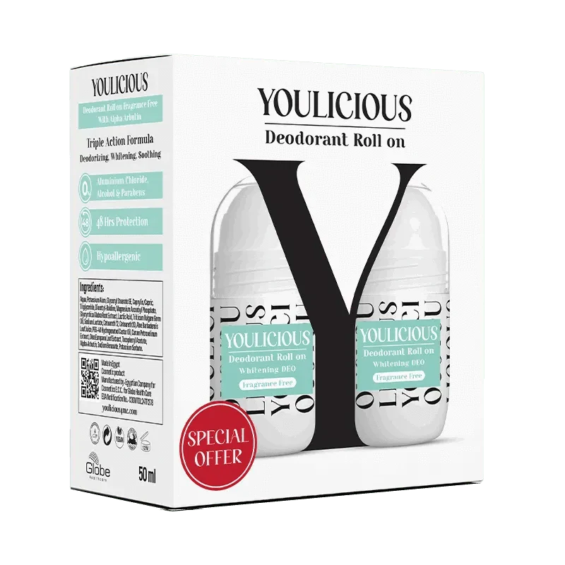 Youlicious Deodorant Roll on fragrance 50ml 1+1