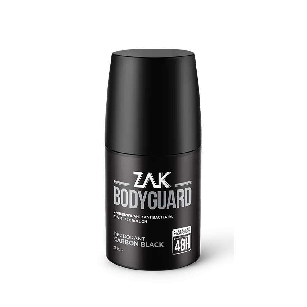 Zak Bodyguard Roll On Deodorant Carbon Black 50ml