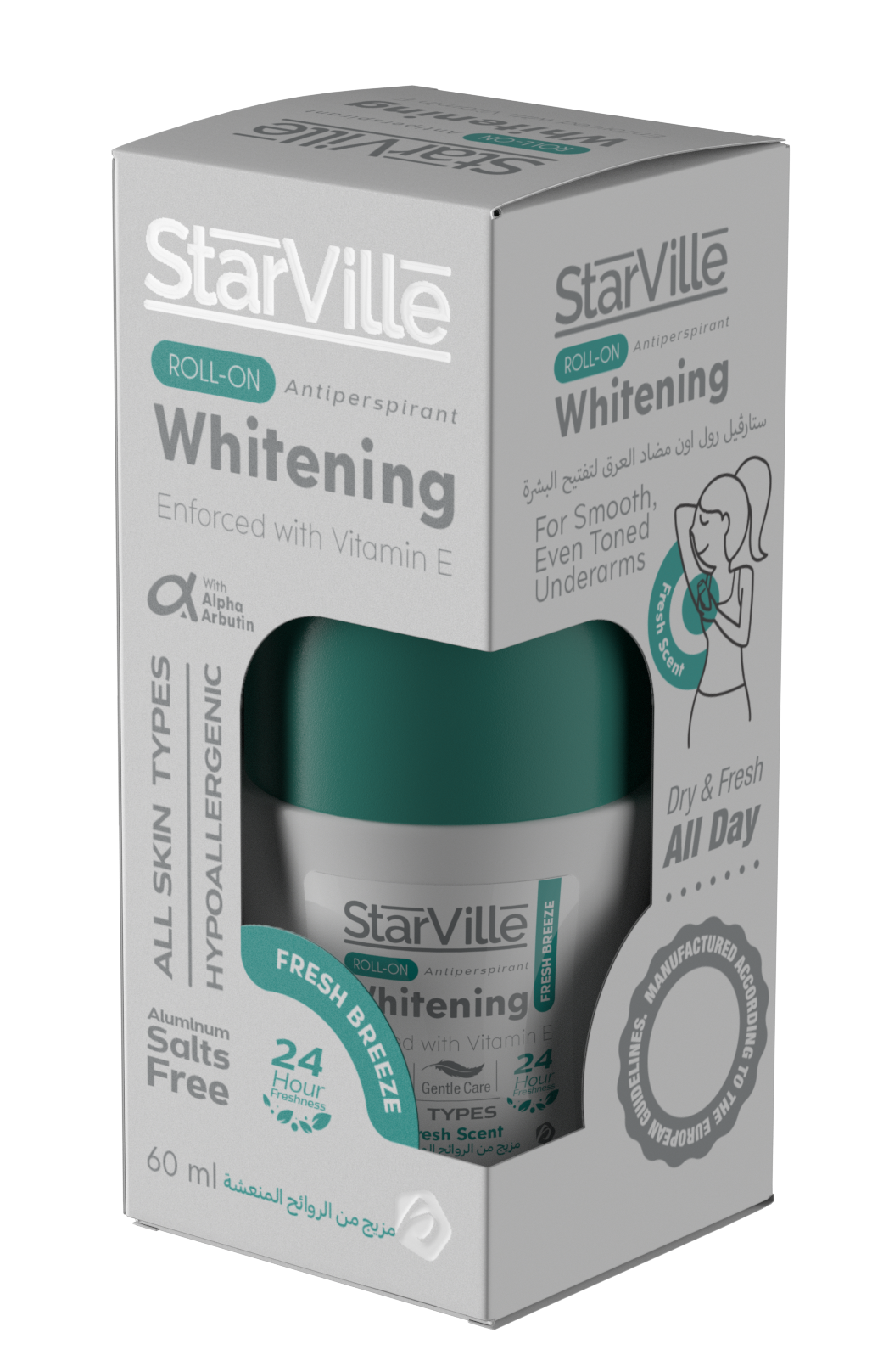 Star Ville whitening roll on fresh breeze 60 ml