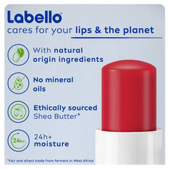 Labello Strawberry Shine Lip Balm - Moisturizing Lip Care 4.8g