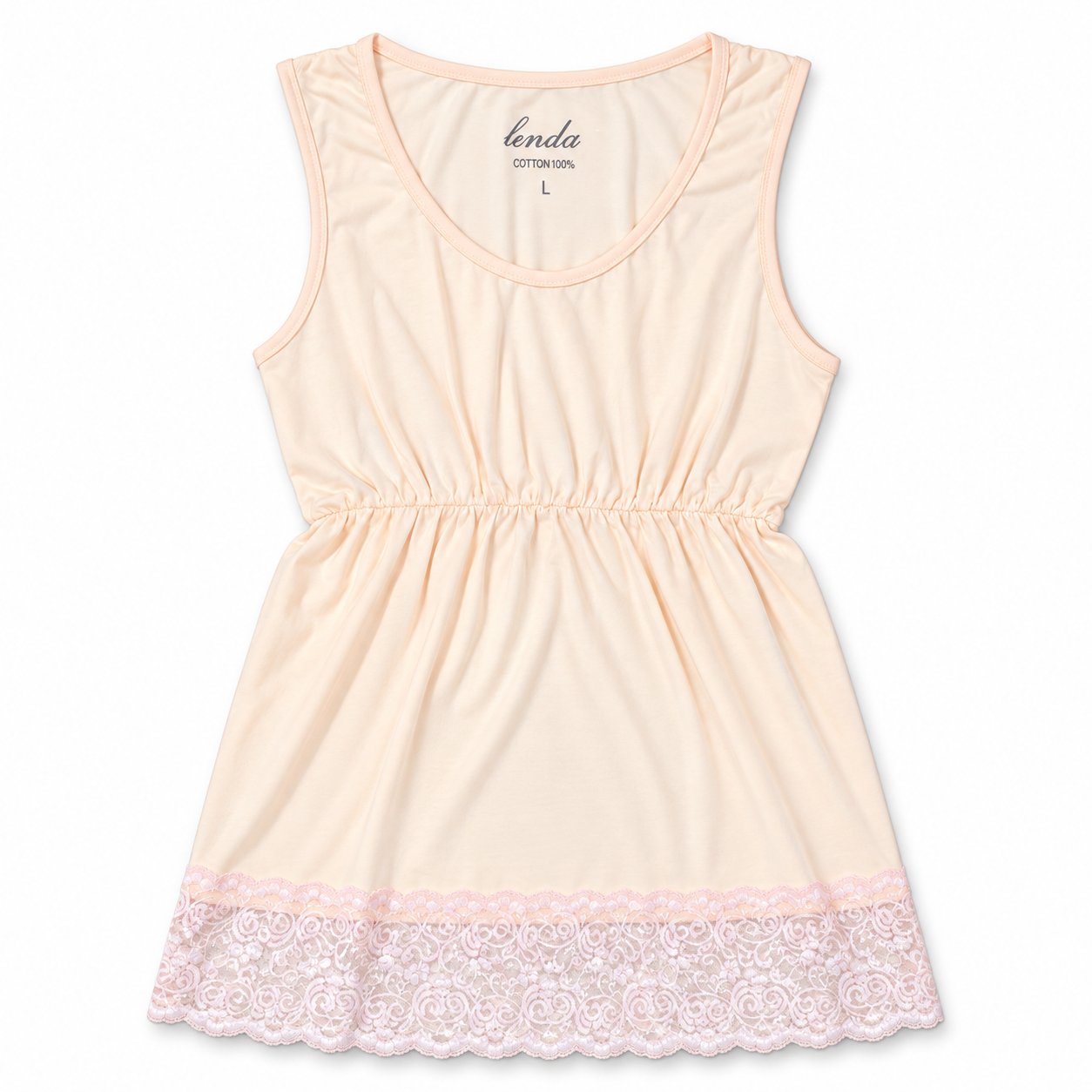 Floral Pajama Set with Lace Trim Sleeveless Top & Printed Shorts