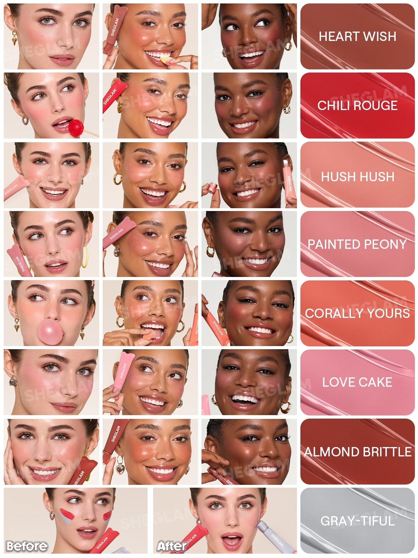 Sheglam Squeeze & Dot Matte Blush Paint