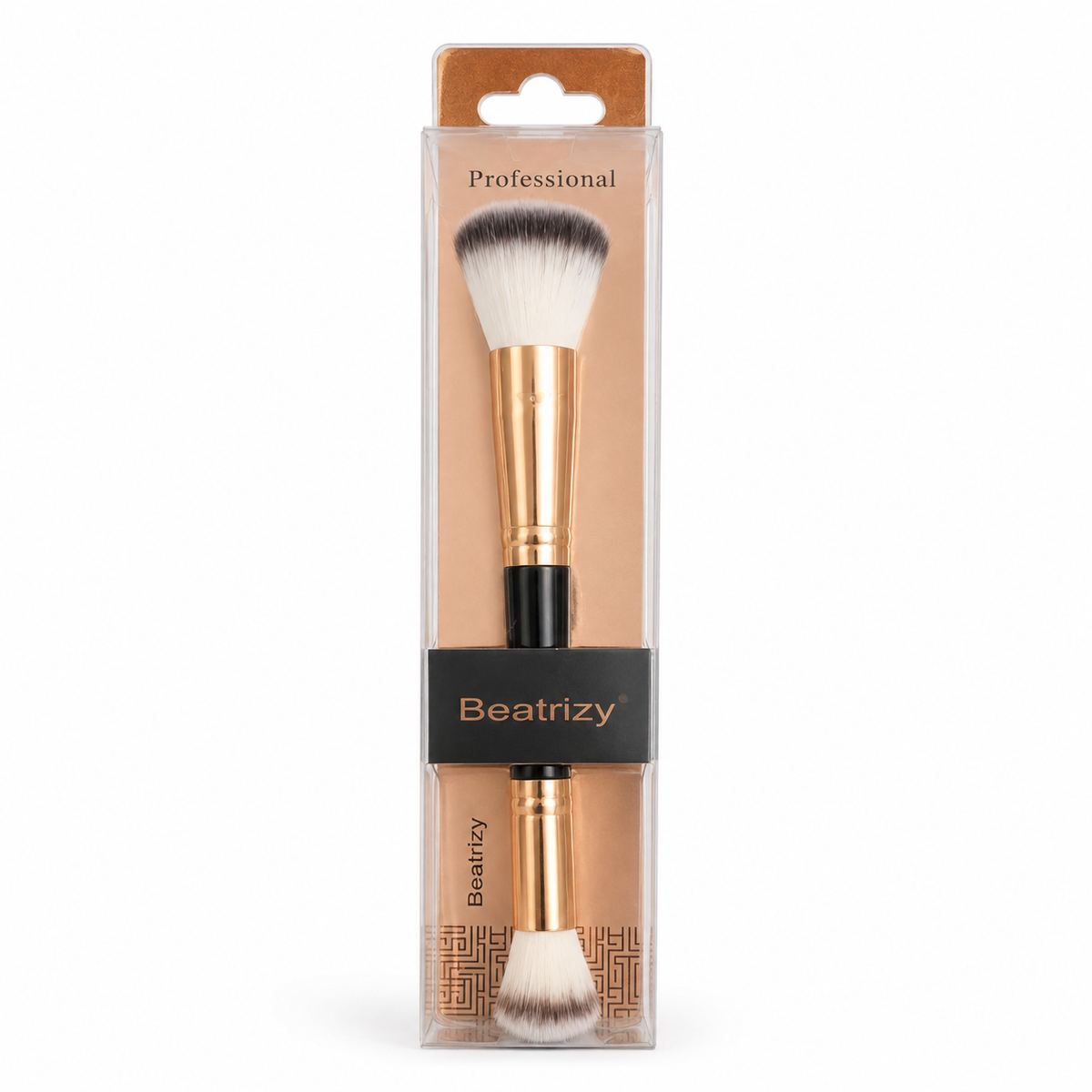 Beatrizy Professional Double-Ended Makeup Brush – Gold