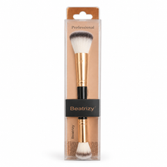 Beatrizy Professional Double-Ended Makeup Brush – Gold