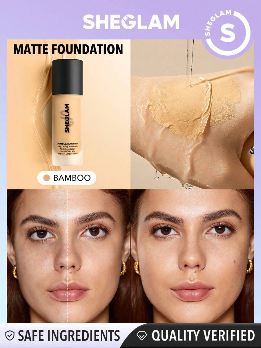 Sheglam Complexion Pro Long Lasting Breathable Matte Foundation