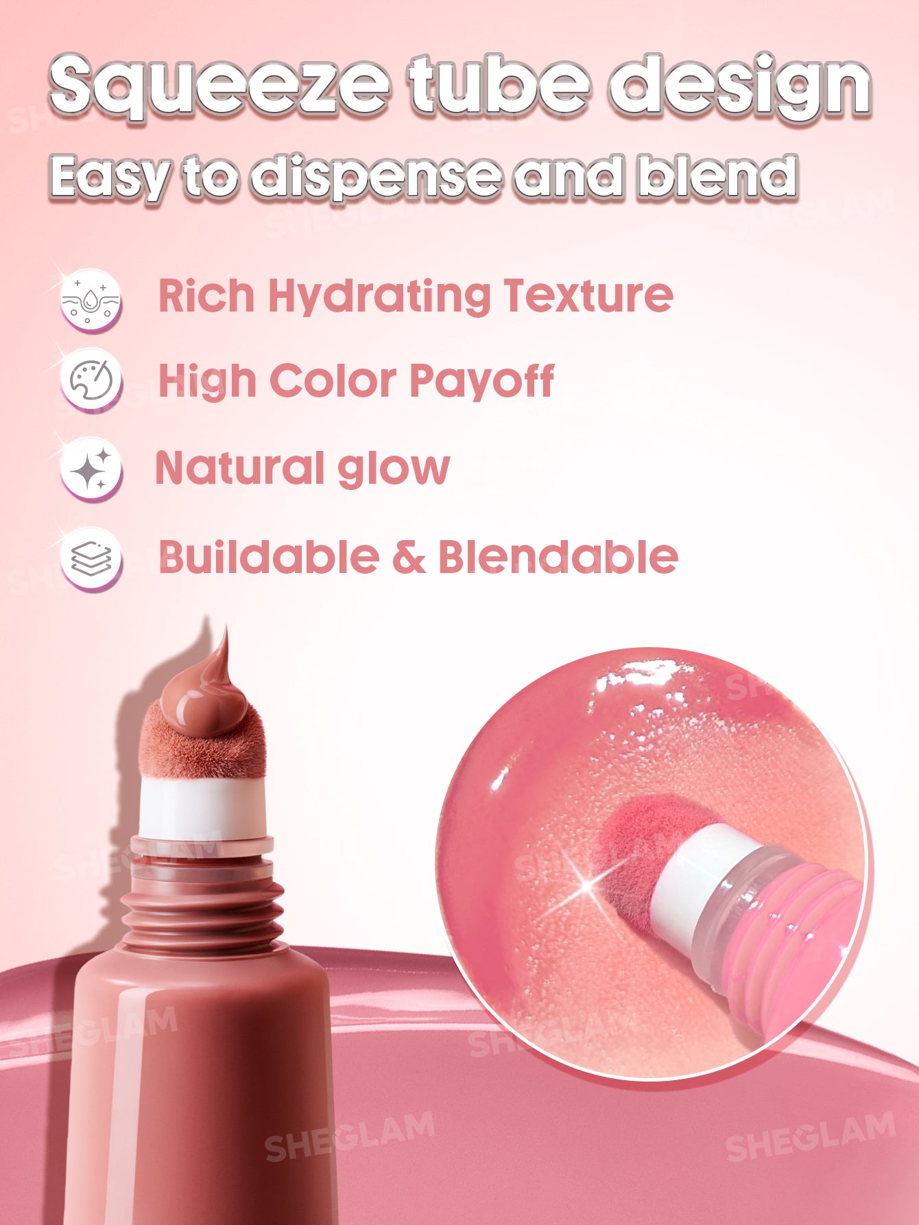 Sheglam Squeeze & Dot Matte Blush Paint