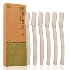biodegra dable dermaplaning facial and eyebrow razor 6 pcs