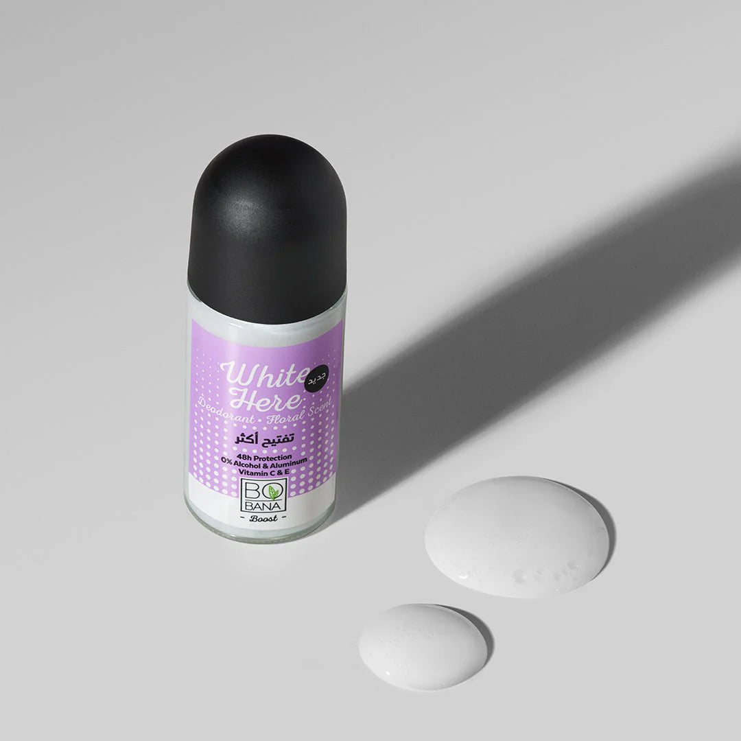 Bobana White Here Deodorant With Floral Scent 50ML