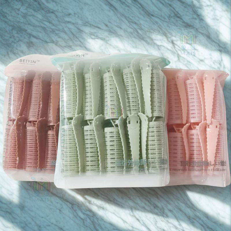 Abou Yousef 10pcs Self Grip Rollers Salon Hair Dressing Curlers