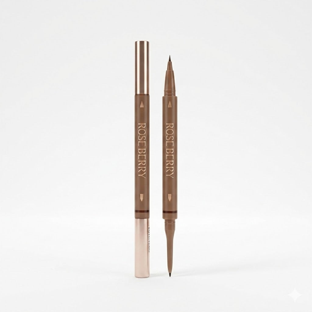 Rose Berry brows on demand 2 in 1 brow pencil