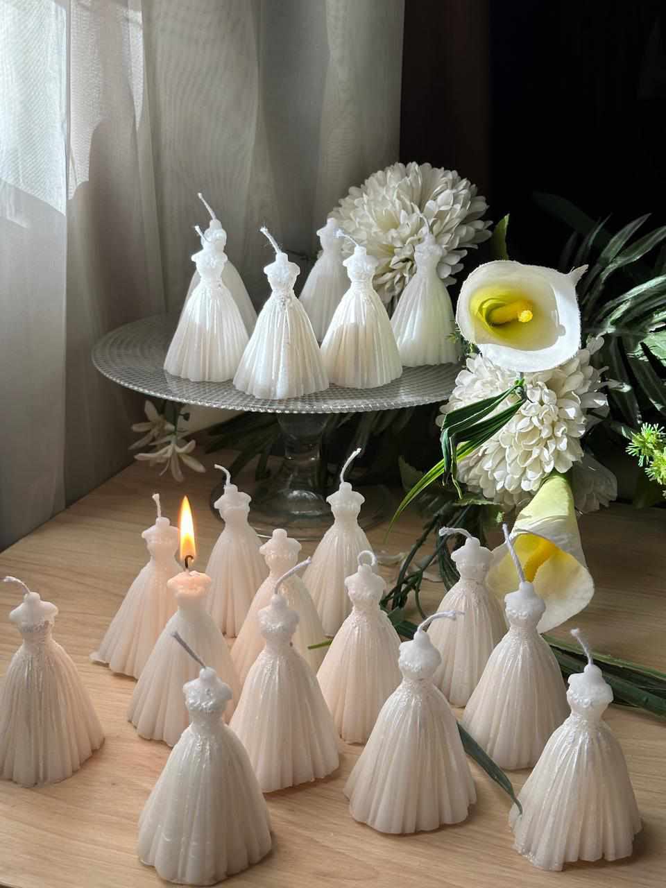 Princess Dress Shaped Candle