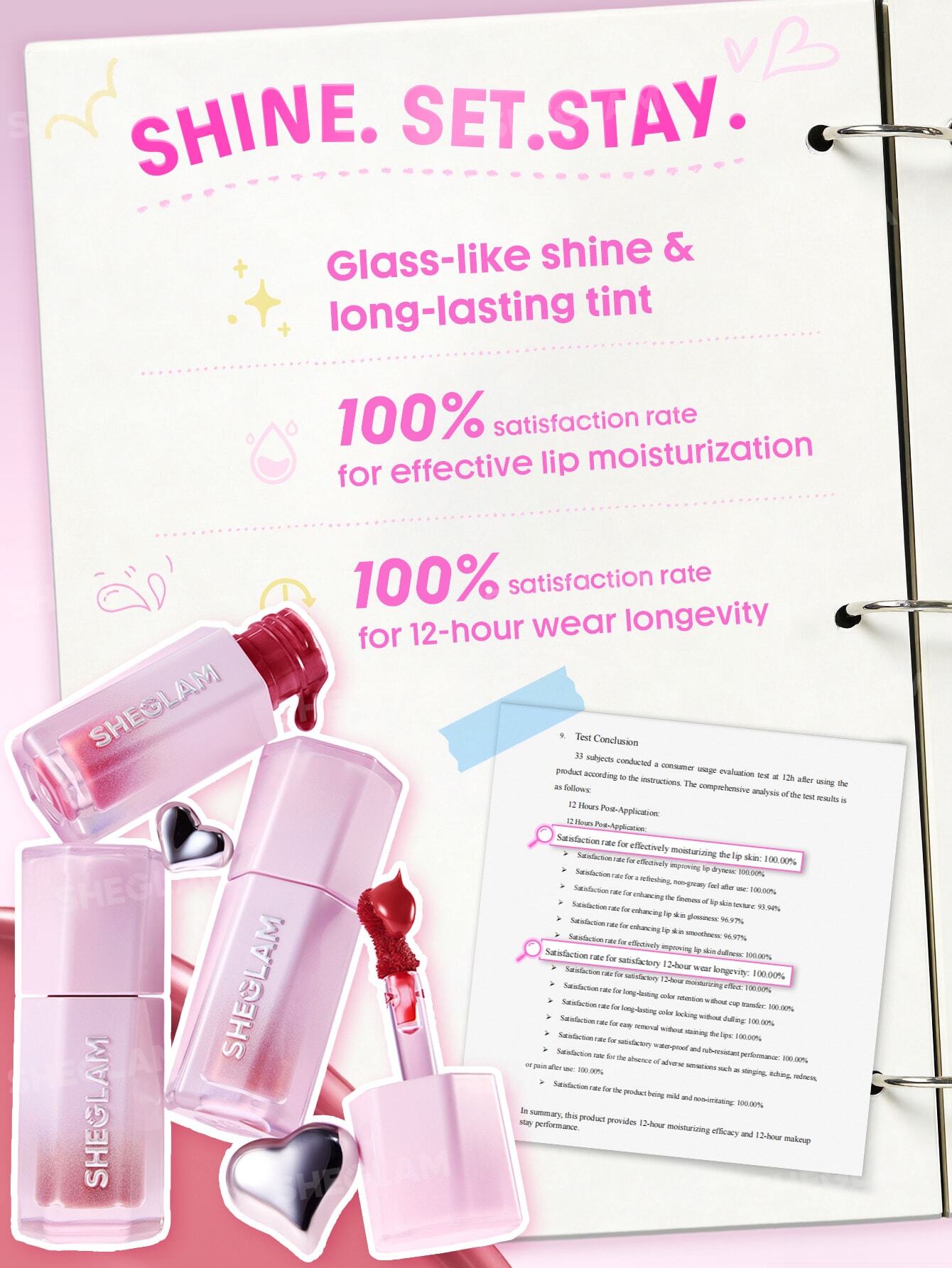 Sheglam Glazed & Locked Glossy Lip Tint