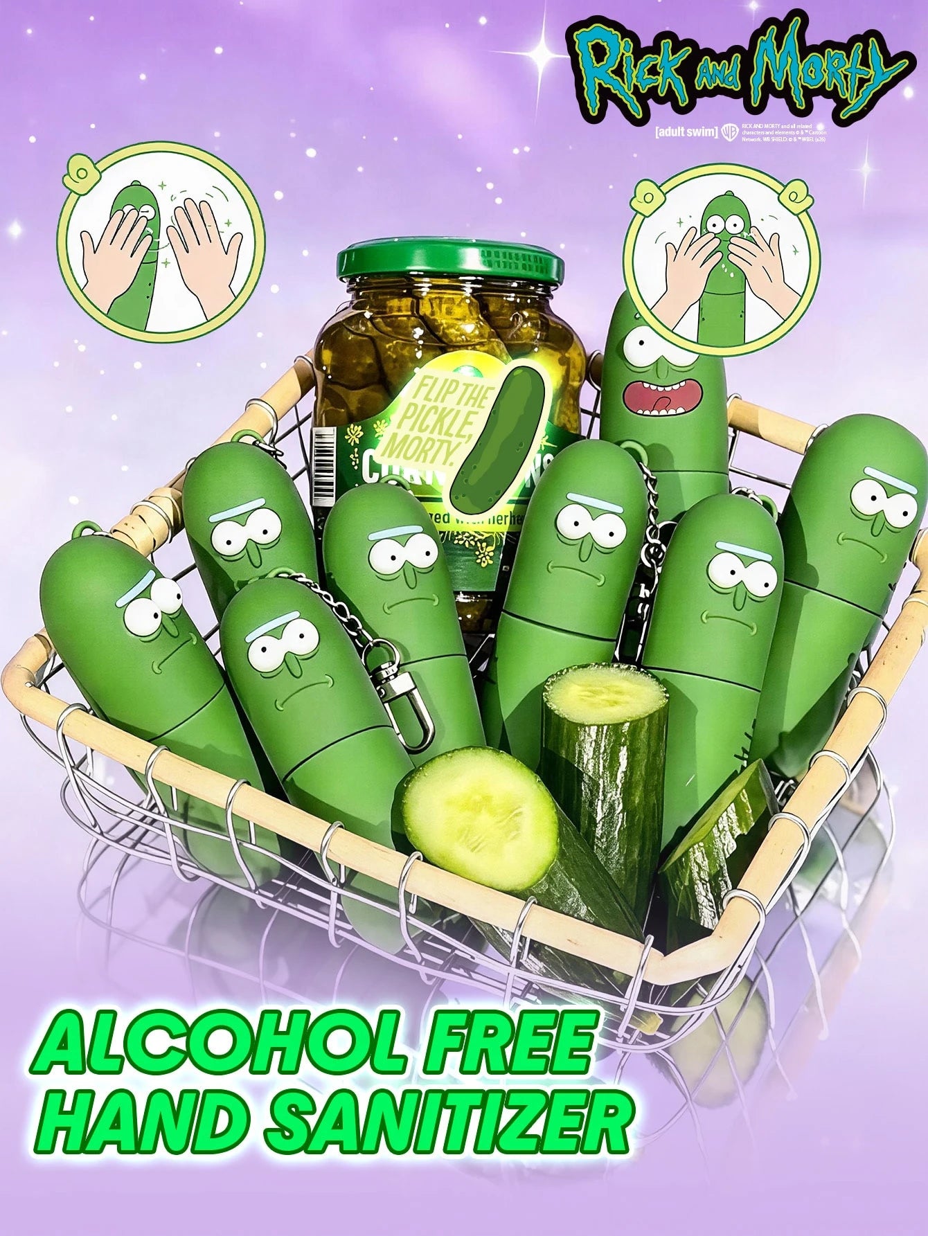 Sheglam Rick and Morty X Pickle Rick No-Rinse Hand Cleanser Spray