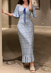 Women's Floral Print Maxi Dress