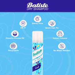 Batiste Fresh Breezy Citrus Dry Shampoo 120ml