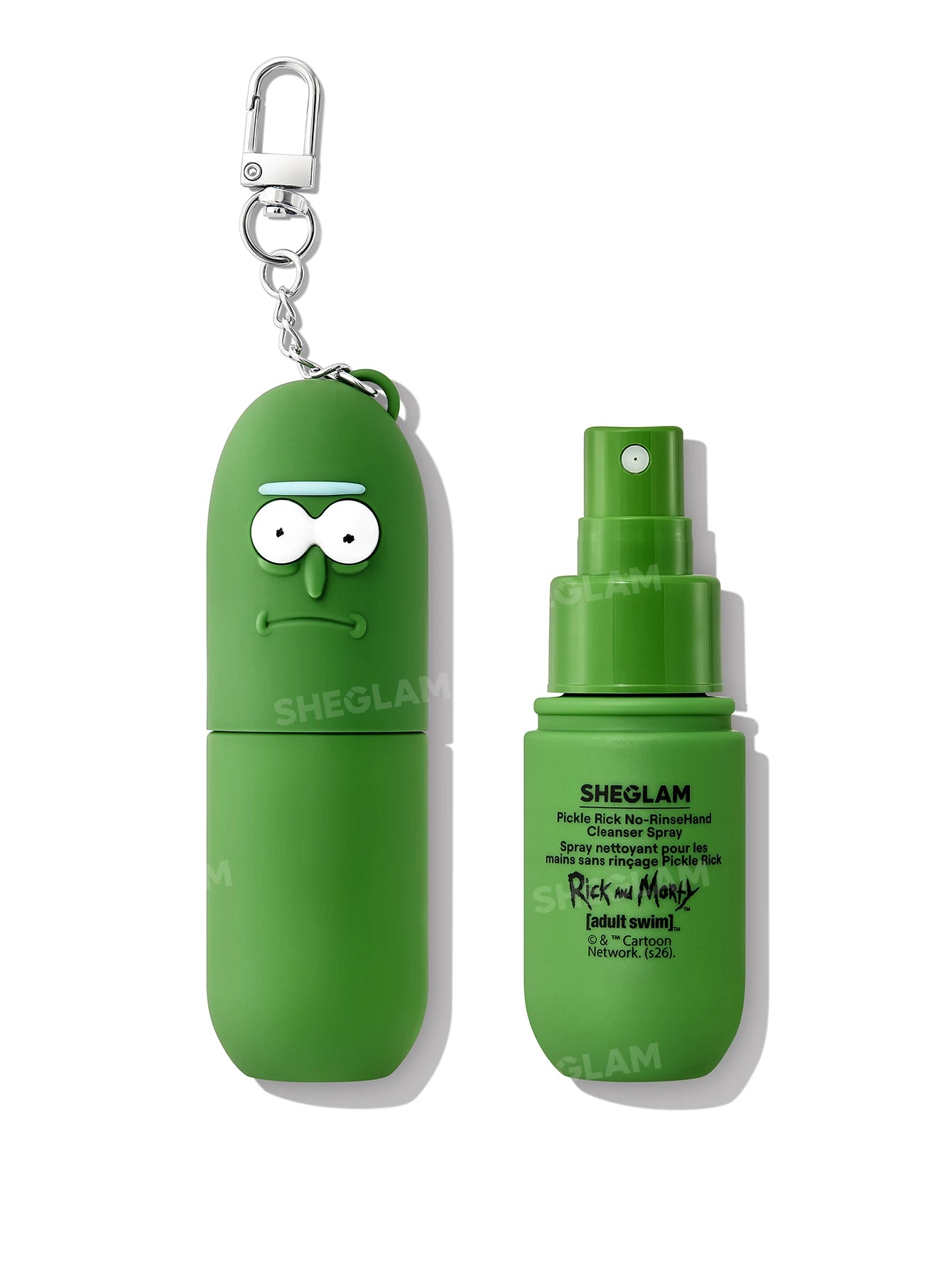 Sheglam Rick and Morty X Pickle Rick No-Rinse Hand Cleanser Spray