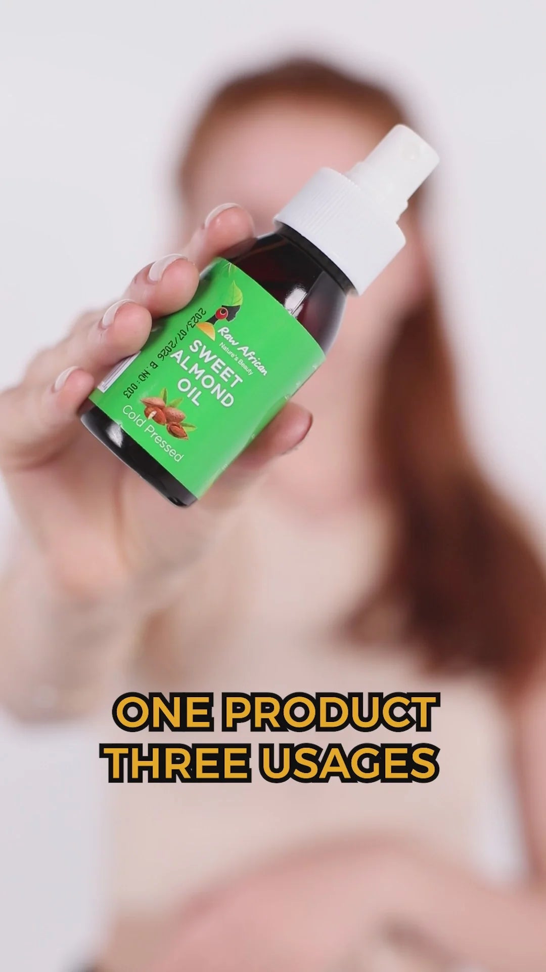 Raw African Sweet Almond Oil Green 75ml