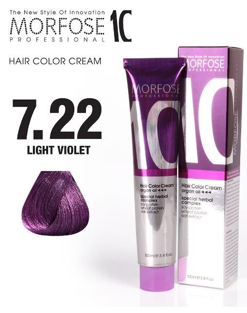 MORFOSE NO 7.22 HAIR COLOR CREAM 100ML