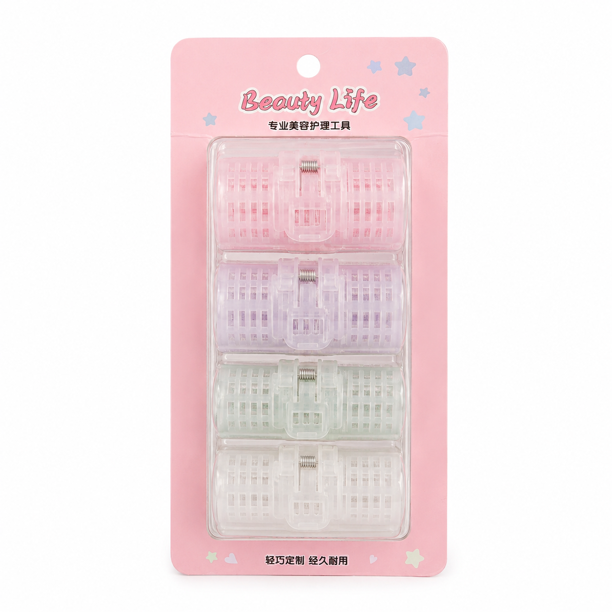 Keli Youpin 3 Pcs Plastic Hair Curlers Multicolor