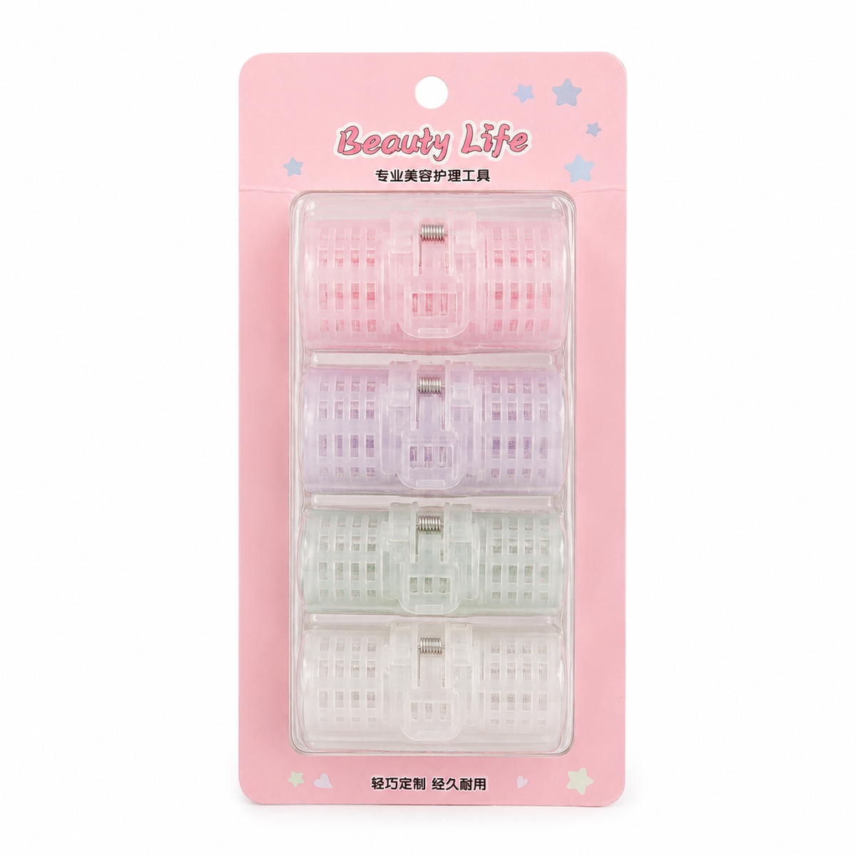 Keli Youpin 3 Pcs Plastic Hair Curlers Multicolor
