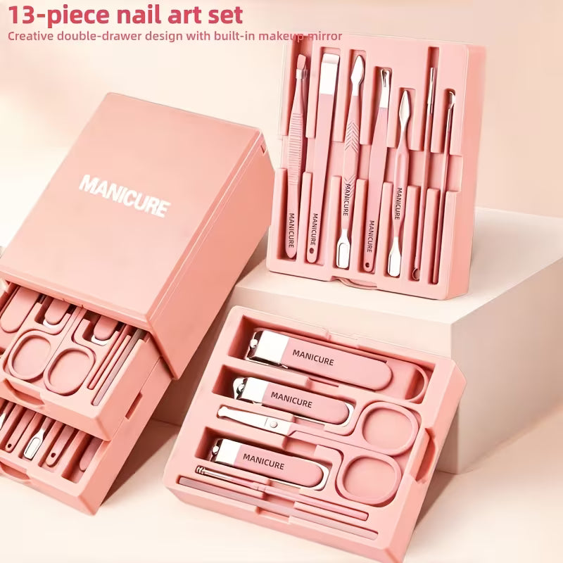 Manicure 13-Piece Nail Art Set – Professional Nail Design Kit