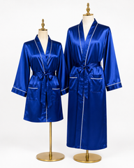 Couples Satin Robe Set with Belt