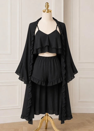 Women’s 3Pcs Ruffle Lounge Set