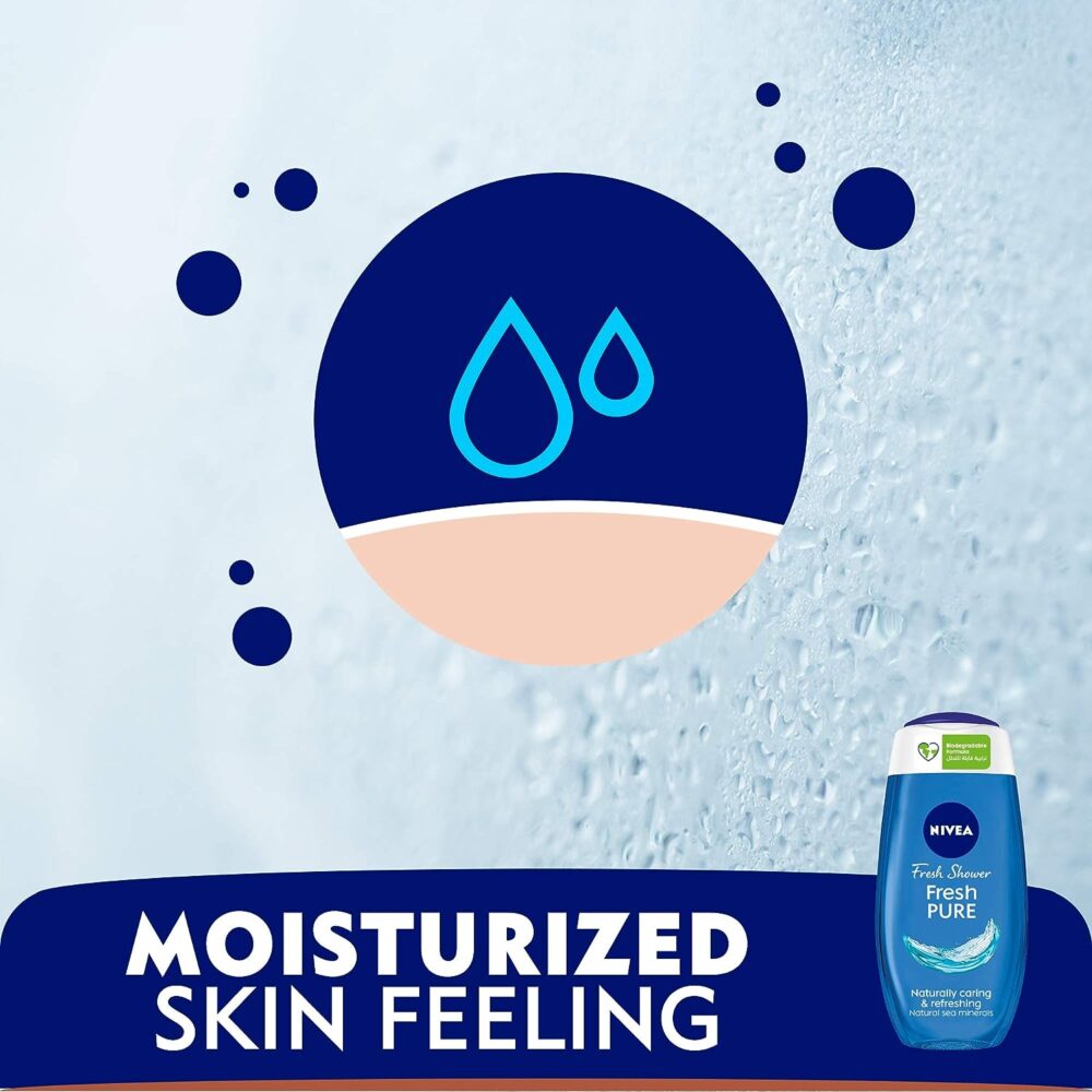 NIVEA SHWR GEL CARE FRSH PURE 250ML