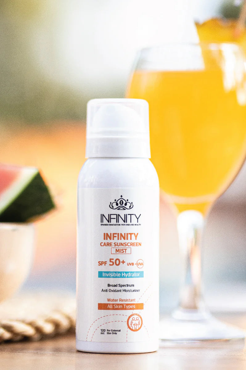 Infinity Care Sunscreen Mist Lotion SPF50+ 1+1