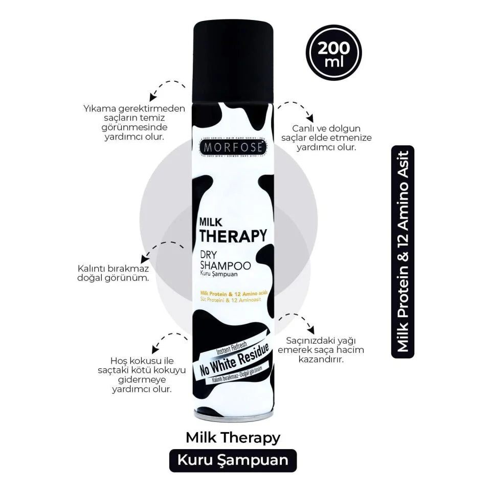 MORFOSE DRY SHAMPOO MILK THERAPY 200ML