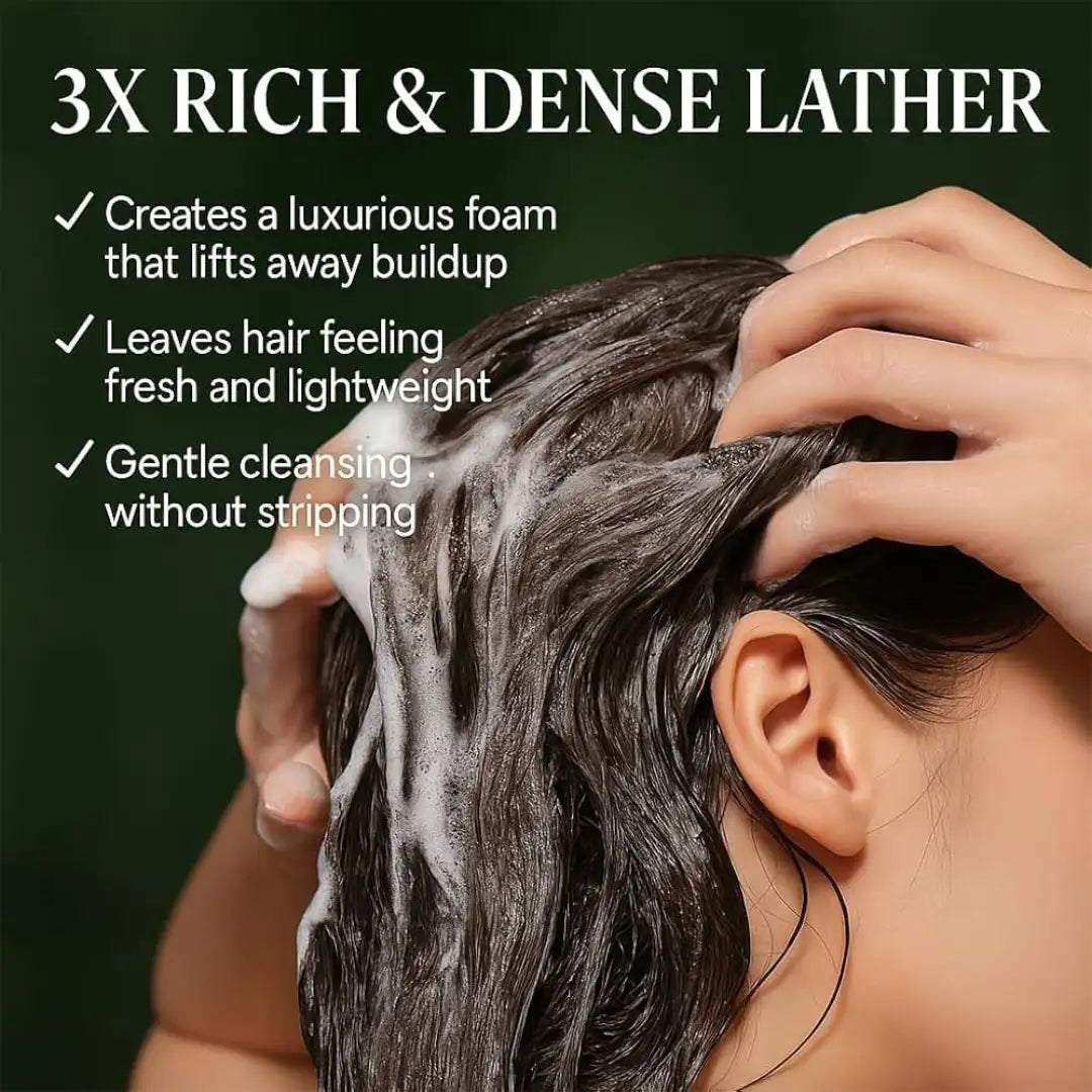 Nature Seven Green Hair Soap with 12 Natural Extracts